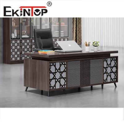 China Set Executive CEO Manager Office Desk L Shaped Modern Office Desk for sale
