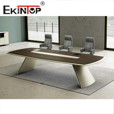 China Modern Meeting Room Office Conference Table Furniture 6 Person Big Meeting Te koop