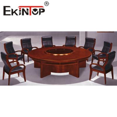 China Enterprise Round Conference Table Large Business Round Table Multi Person Conference Table à venda