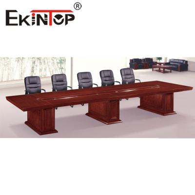 Chine Chinese Office Furniture Paint Walnut Conference Table Large Conference Long Table à vendre