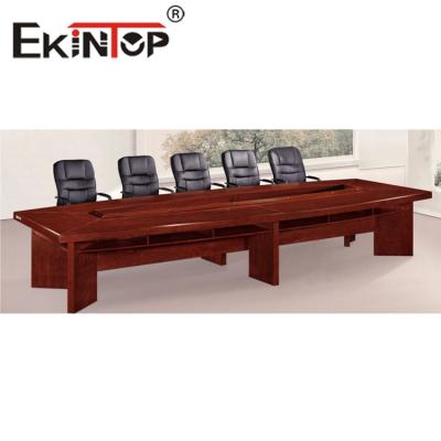 China Large Strip Conference Table Staff Training Table Negotiation Table Te koop
