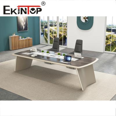 China Scrat Proof Office Conference Table Melamine Board Tabletop Modern Meeting Table for sale