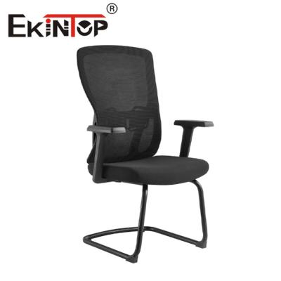 中国 Ekintopの黒い人間工学に基づいた椅子の網の座席、回転網の中間の背部オフィスの椅子 販売のため