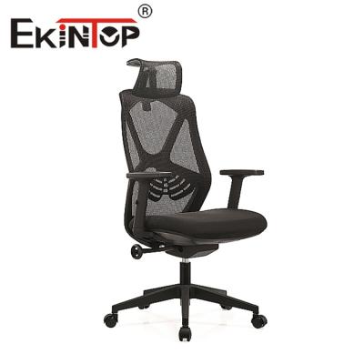 China Black Adjustable Armrest Mesh Chair Mid Back Task Mesh Chair With Lumbar Support for sale