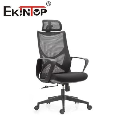 China Good Quality Modern Mesh Chair Executive Ergonomic Office Mesh Chair With Headrest for sale