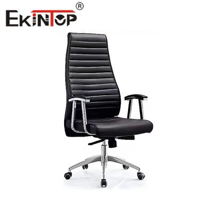 China Swivel Comfortable Leather Chair Executive For Apartment Hotel for sale