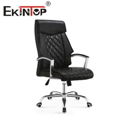 중국 Leather Swivel Executive Office Chair PU Leather Chair Elegant Chair 판매용