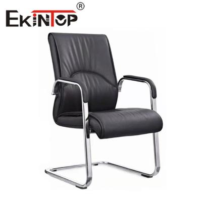 China High Back Black Leather Chair Office Chairs Adjustable Revolving for sale