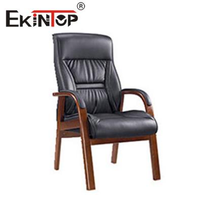 China Luxury Comfortable Design Linkage Armrest Office Leather Chair Manufacturer Customizable for sale