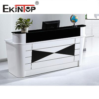 China OEM ODM Reception Desk Table Steel Metal Material For Secretary Executive for sale
