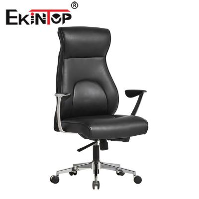 China Luxury Office Leather Chair PU Swivel Ergonomic Executive Chair Manufacturer OEM for sale