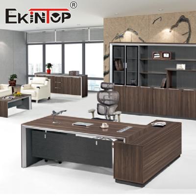 China Luxury Modern Office Desk Wood Desk With Drawers CEO Boss Executive Office Table for sale