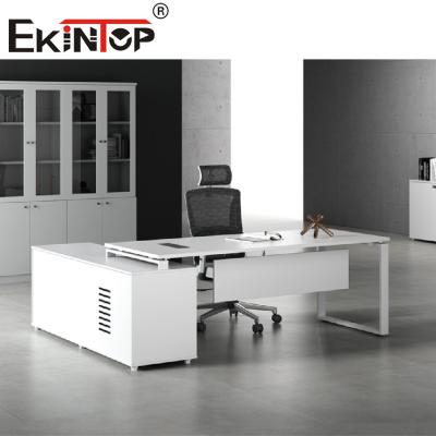 China Modern Wood Top Executive Office Furniture Extendable Computer Office Desk for sale
