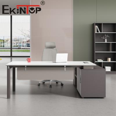 China Ergonomic Office Desk Wooden Computer Table For Home Furniture Iron for sale