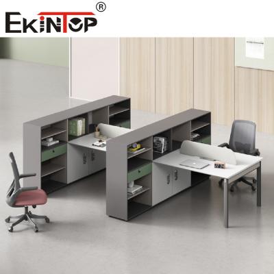 China Demountable Cubicles Office Workstation Partition Writing Computer Table For 2-8 Person for sale