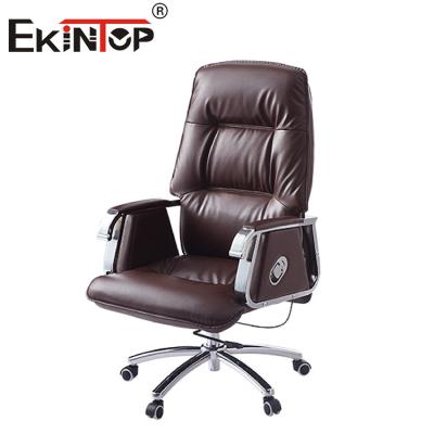 China Brown Luxury Leather Chair Adjustable height For  Hospital Furniture for sale
