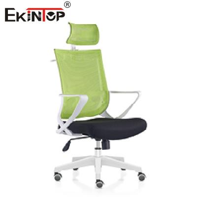 China Modern Assembly Green Office Chair Fabric Mesh Metal Material for sale
