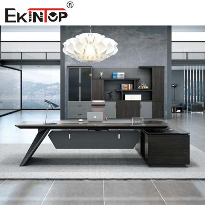 China Wood Extendable Office Desk Furniture Ergonomic Computer Desk for sale