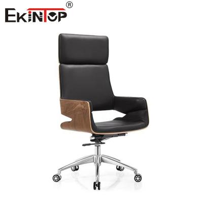 China Black PU Leather Chair With Fixed Polypropylene Armrest 5 years Warranty for sale