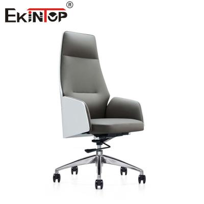China OEM PU Leather Dining Chairs With Metal Legs  Stainless Steel base for sale