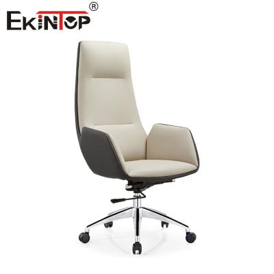 Chine Custom Real Leather Executive Boss Chairs Multifunctional Mechanism à vendre