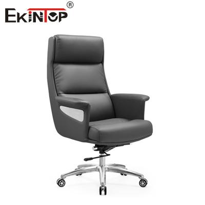 China Modern Black Leather Lift Chair PU Armrest High Back for sale