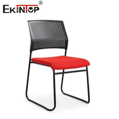 China Plastic Mesh Back Breathable Seat Cushion Black Red Training Chair à venda