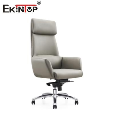 China Customized Office Ergonomic PU Leather Chair Computer Desk Chair for sale