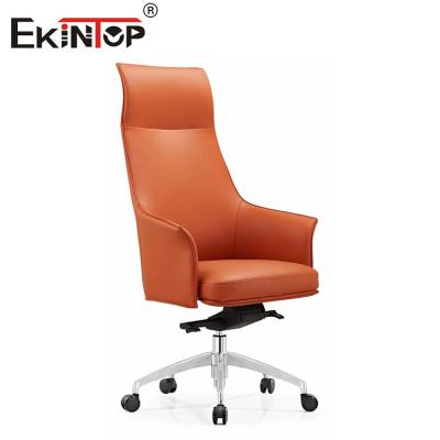 Κίνα Ρυθμίσιμη καρέκλα από δερμάτινο δέρμα με ρυθμιζόμενο ύψος και στήλη χεριών προς πώληση