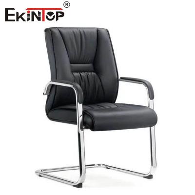 China Comfortable PU Leather Office Chair Without Casters Commercial Furniture for sale