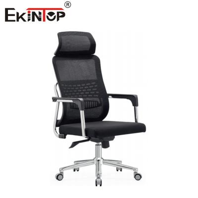 China Black Mesh Office Chair With Adjustable Back Height And Gas Lift for sale