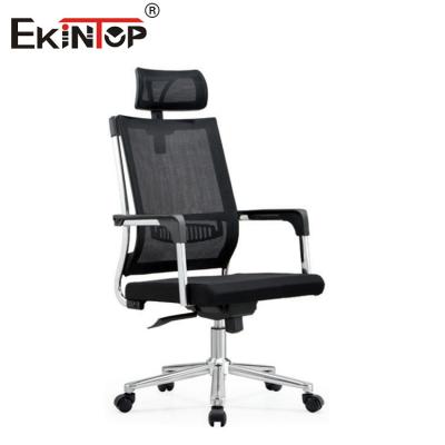 China Factory Price High-Back Mesh Office Chair with Adjustable Headrest Height for sale