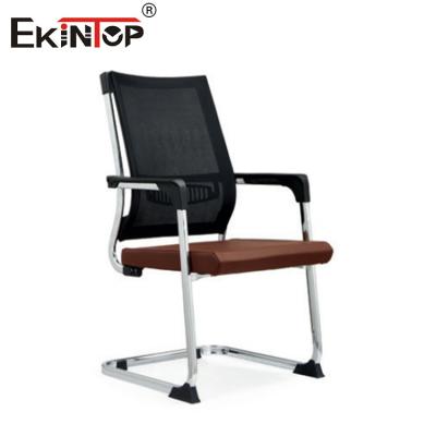 China Customizable Mesh Office Chair With Fabric Material And Metal Legs for sale