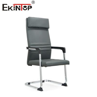China High Back Leather Office Chair With Headrest Modern Style Bow Chair for sale