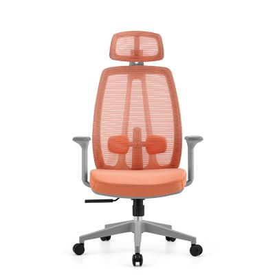 China Red Office Chair With Mesh Backrest And Stylish Design For Executive Office for sale