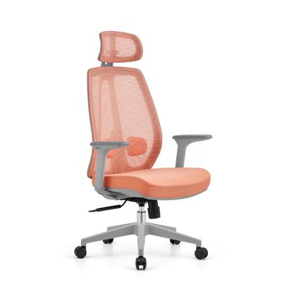 China Moderne stoel met hoge rug met armsteunen en hoofdsteun voor kantoorkamer Te koop