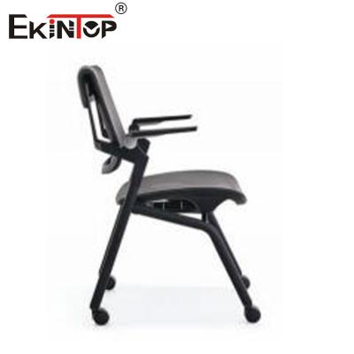 China Training Room Chairs With Sponge Seat Cushion Armrests And Wheels for sale