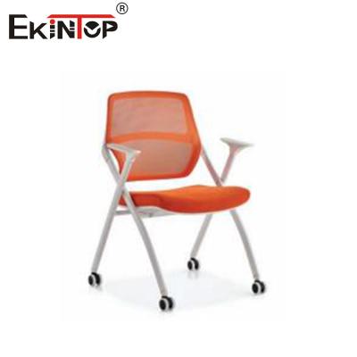China Discounted Training Room Chairs With Wheels And Armrests Modern Style for sale