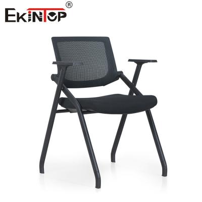 China Black Mesh Training Chair With Armrests Foldable In Modern Style for sale