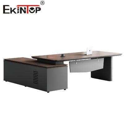 China High-Quality Executive Office Desk in Business Style with Side Cabinet Te koop