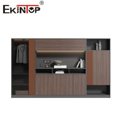 China Large Modern Style Wooden Office Cabinet With Sliding Door Design for sale