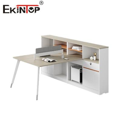 China Custom Furniture Layout Office Cubicle Office Workstation Desk 2 Person Modular en venta