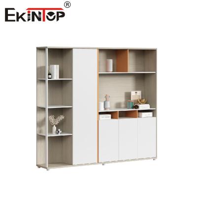 China Customizable Modern Office File Cabinet Bookshelf Bookcase Wooden Bookcase for sale