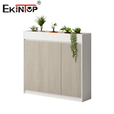 China High Quality Modern No Handle 3 Doors Wooden Mobile Pedestal Cabinet for sale