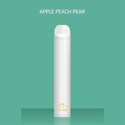 China white 1200 Puff Disposable Vape Apple Peach Pear Flavor All In One Vape Device for sale