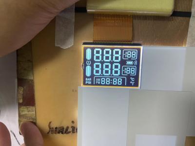 China FSTN 3.3V Digit Screen 12 O Clock Display LCD de transmisión personalizado, módulo TN LCD personalizado para medidor de presión de neumáticos en venta