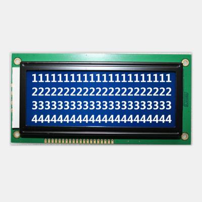 China Blue Mode Transmissive LCM LCD Display Negative Character Screen For Instrument  for sale