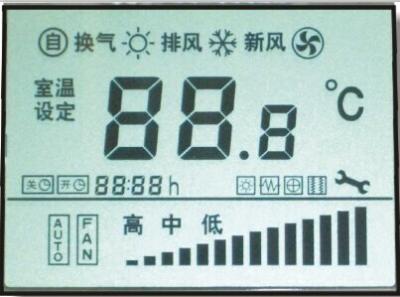 China Tipo do TN STN da exposição do LCD do costume da zebra/Pin pequeno para o instrumento da detecção/ferramenta industrial à venda