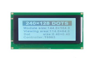 China T6963c Controller 22 Pins Led Dot Matrix Display , 5.1 Inch 240 X 128 Spi Lcd Display Module  for sale