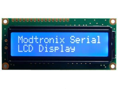 China Blue Negative 16x2 Lcd Module , White LED Lcd Character Display Wide Viewing Angle for sale
